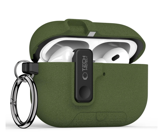 Tech-Protect Slim Hook Do Apple Airpods Pro 3 Olive Green - 1367346 - zdjęcie 2